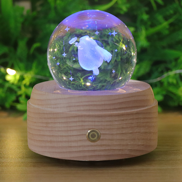 RGB Crystal Ball Night Light с музыкальной коробкой
