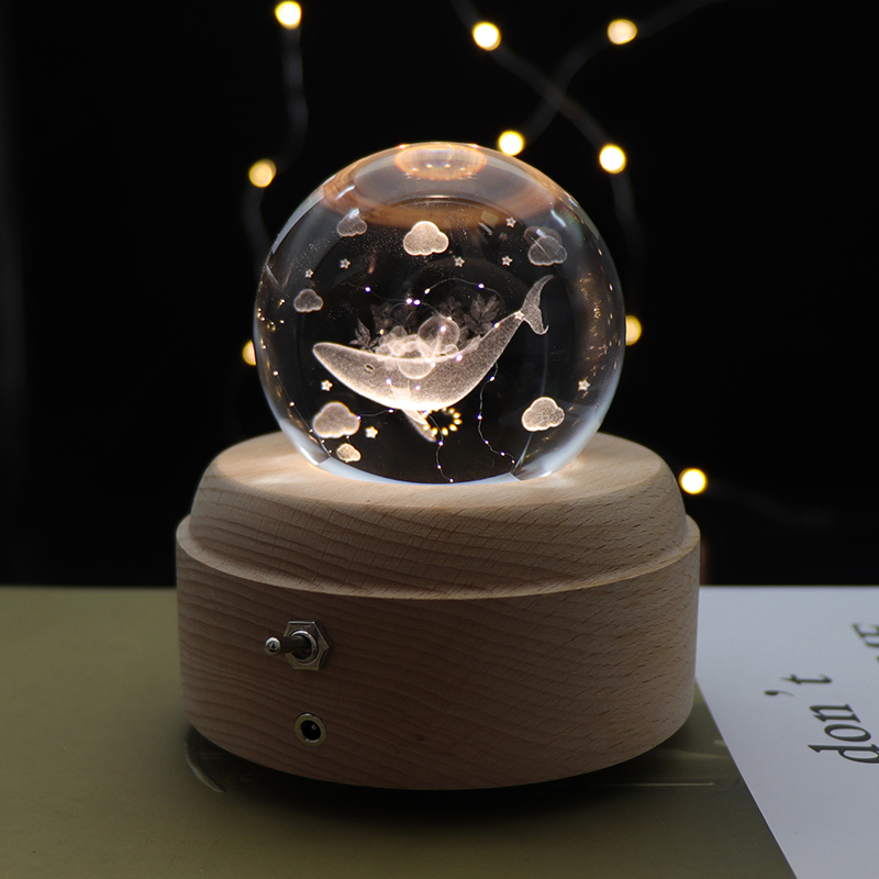 Рождественская подарочная лампа 3D Crystal Night Light для спальни