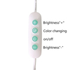 7 Цвета RGB Овальный деревянный светодиодный базовый ночной свет с USB Dimmer Switch