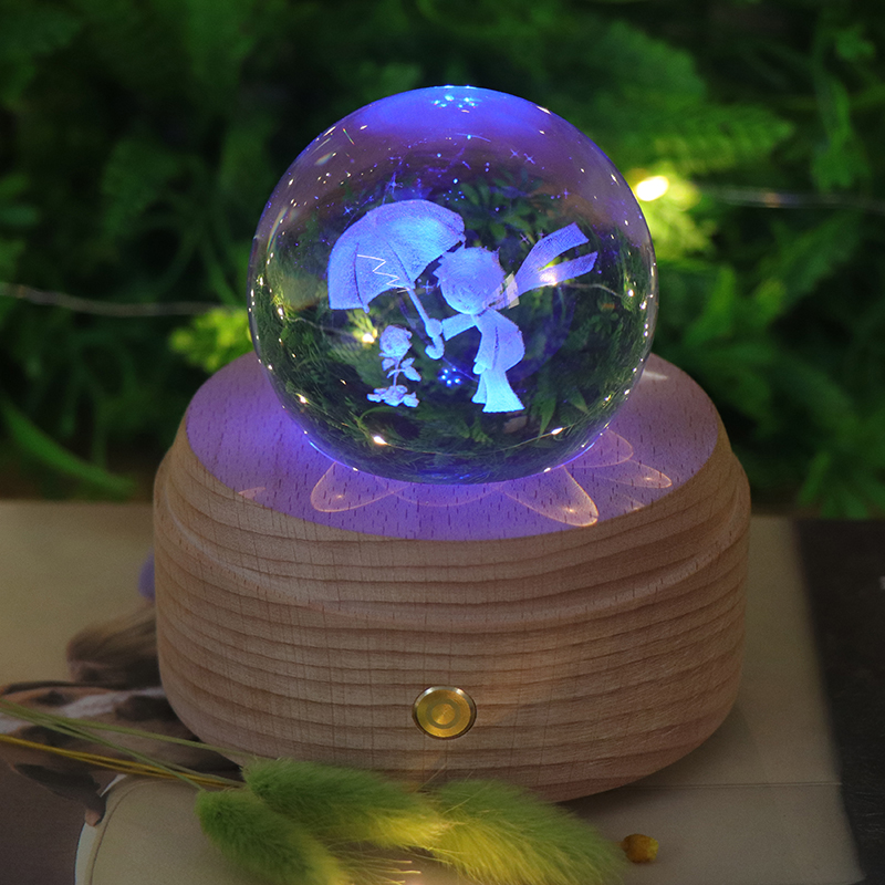 RGB Crystal Ball Night Light с музыкальной коробкой