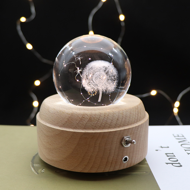 Рождественская подарочная лампа 3D Crystal Night Light для спальни