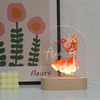 Серия животных Nightlight Fox Pattern USB -акриловая лампа