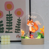 Серия животных Nightlight Fox Pattern USB -акриловая лампа
