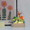 Серия животных Nightlight Fox Pattern USB -акриловая лампа