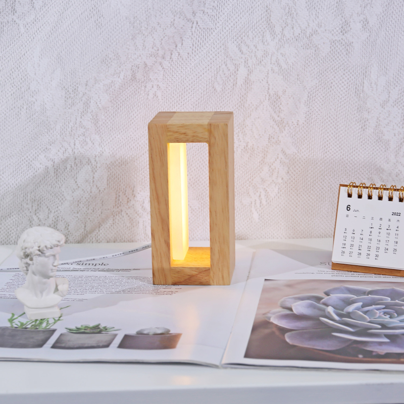  Ins creative Simple Simple Wood Desk Lamp