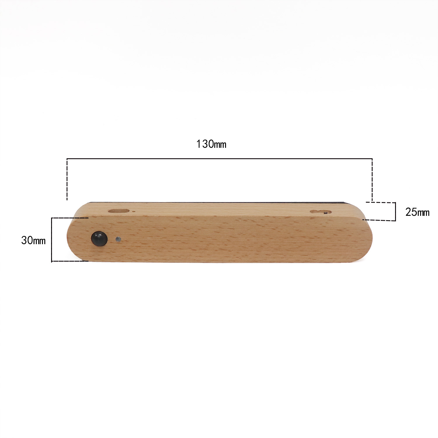 Деревянное зеркало переднее свет USB магнитный датчик стены стены