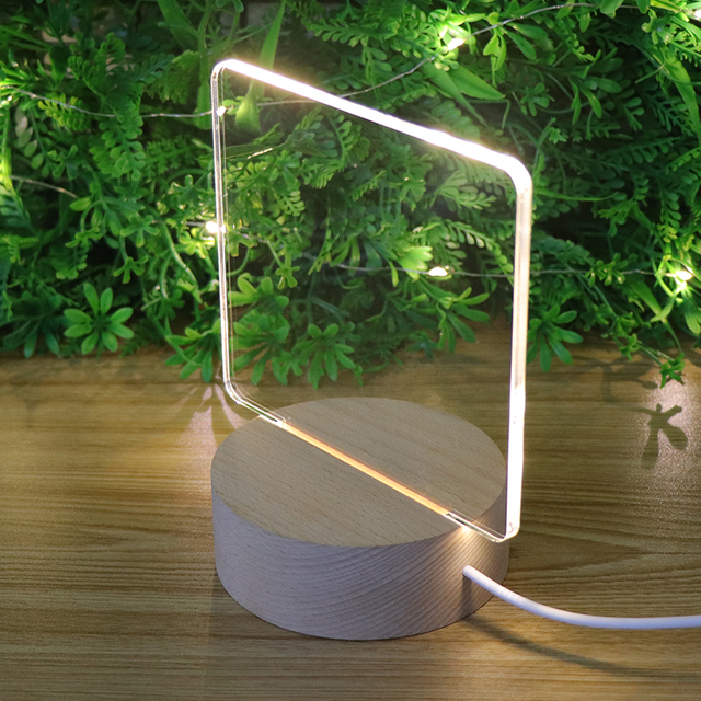 Простая и креативная пустая рука нарисованная DIY Акриловая лампа