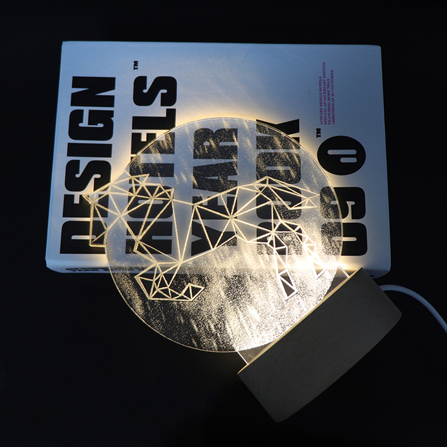 Акриловый светодиодный светодиодный вечер