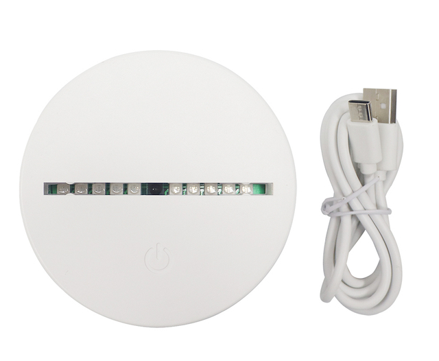 Белый круглый ABS RGB Акриловая светодиодная основание